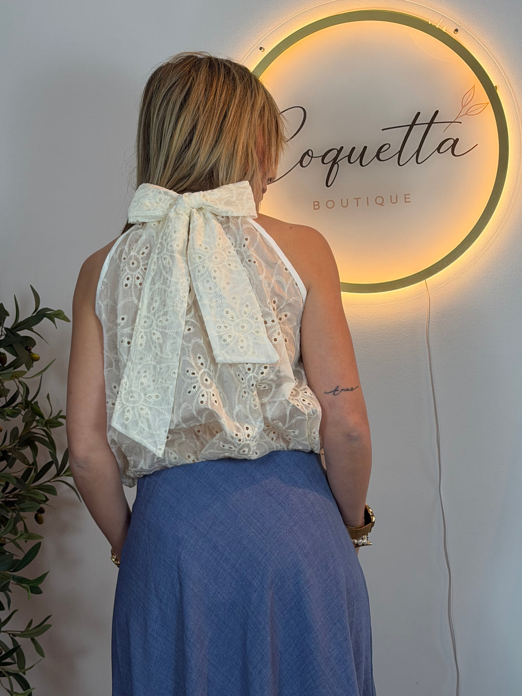 Blusa Bordado Inglés Talla Única