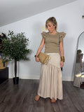 Falda midi rayas