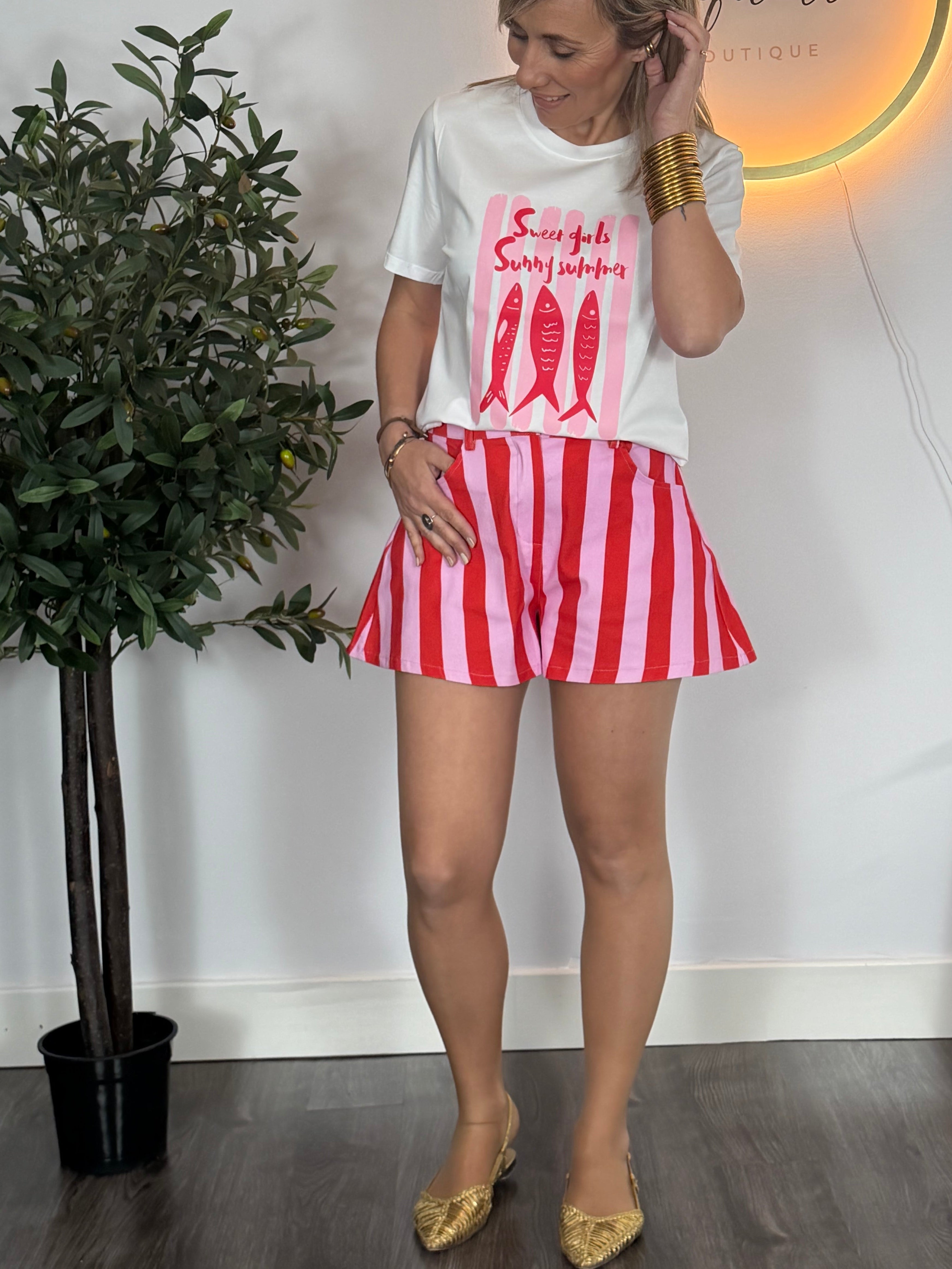 Short a rayas