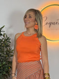 Top Halter Naranja Canale