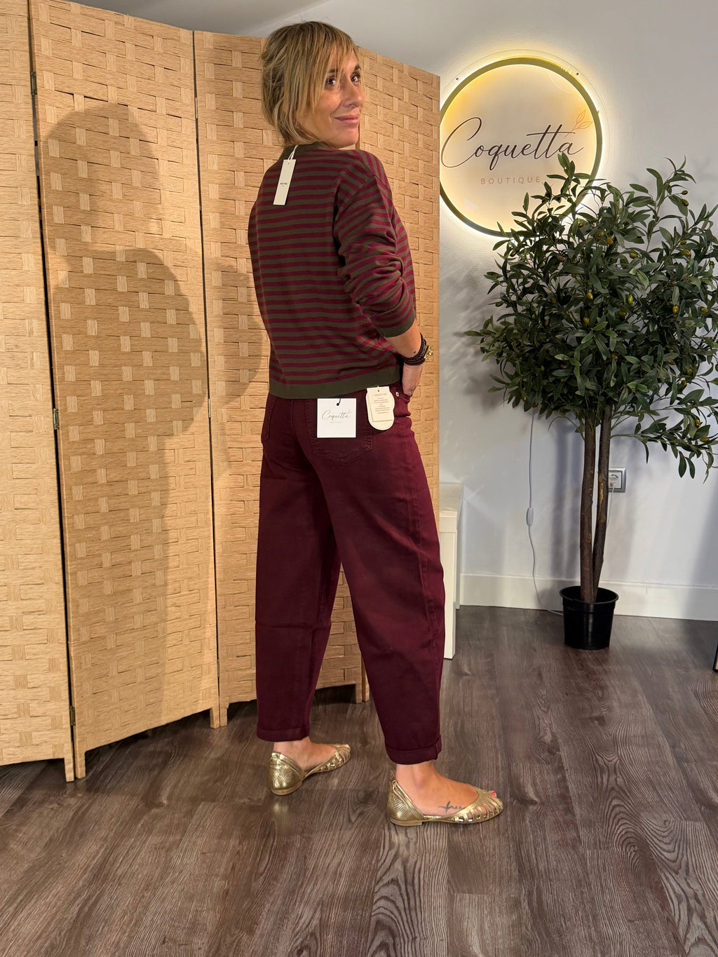 Balloon Jeans Burdeos