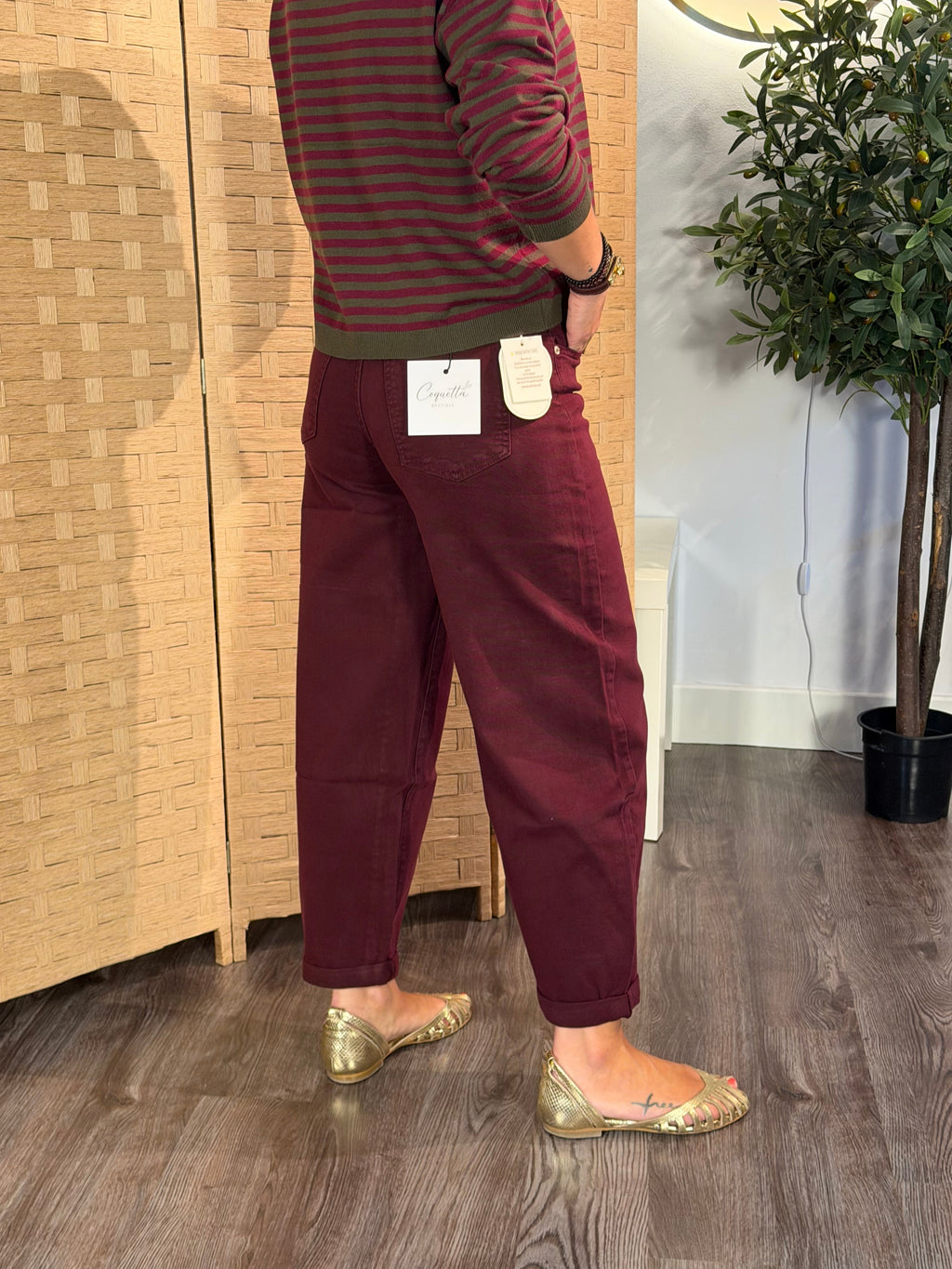 Balloon Jeans Burdeos