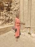 Conjunto Falda y Blusa Coral